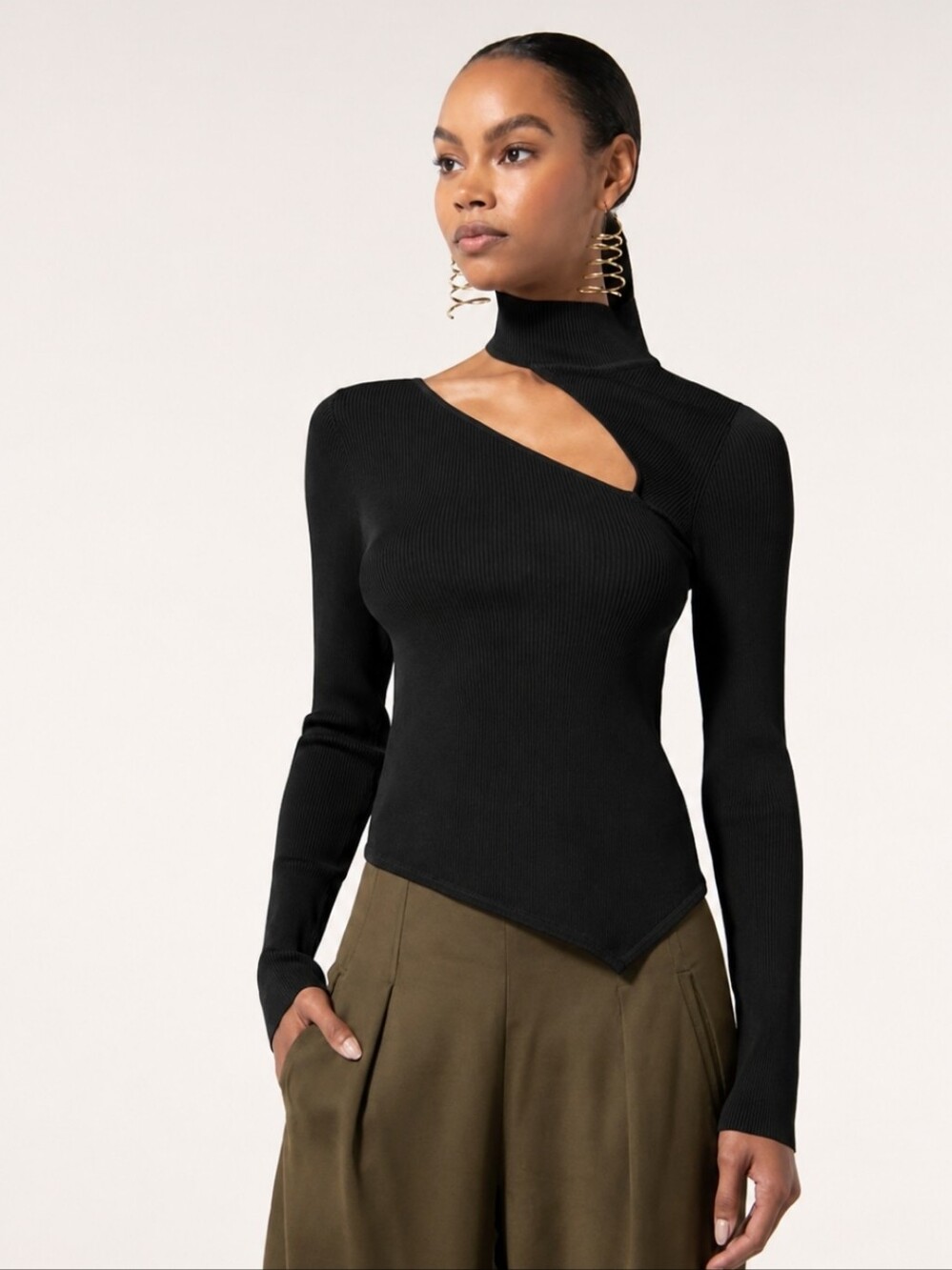 Cult Gaia Krislyn Top in Black XS/US2